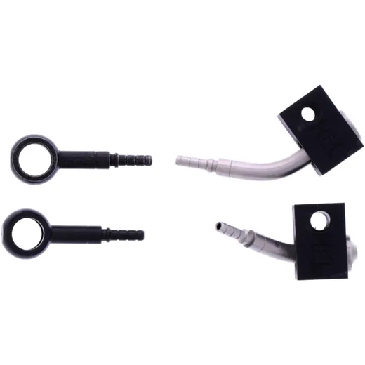 Bremsschlauch Stahlflex Anschluss schwarz 2-teilig