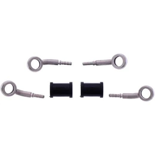 Bremsschlauch Kit silber 2-teilig
