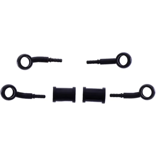 Bremsschlauch Stahlflex Kit fittings schwarz 2-teilig