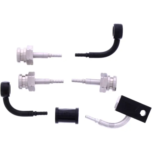 Bremsschlauch Stahlflex Kit mit schwarzen Anschlüssen 3-teilig 7576192