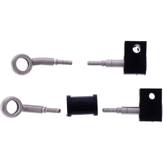 Bremsschlauch Stahlflex Kit Silber 2-teilig für Motorräder