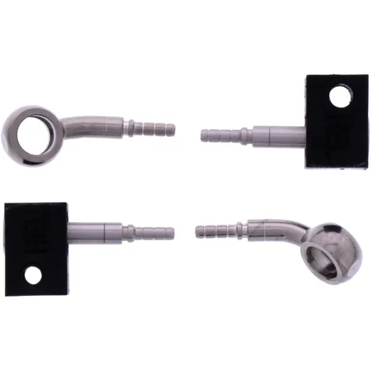 Bremsschlauch Stahlflex Kit 2-teilig silber 7576198