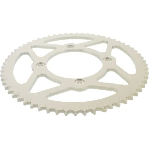 Rear sprocket aluminium 63 tooth pitch 428 silver