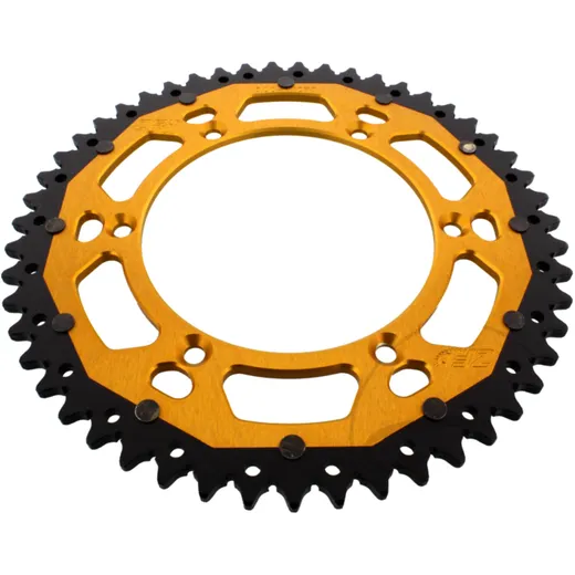 Kettenrad Dual 51Z Teilung 520 gold ZF Innendurchmesser 136 Lochkreis 156 passend für: Husqvarna TE, WR, SM, CR