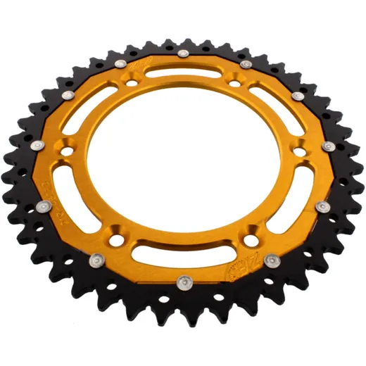 Kettenrad Dual 45Z Teilung 520 gold ZF Innendurchmesser 125 Lochkreis 153 passend für: Honda CRF, CR, XR
