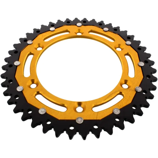ZF Dual Kettenrad 44Z Teilung 520 gold für Motorräder