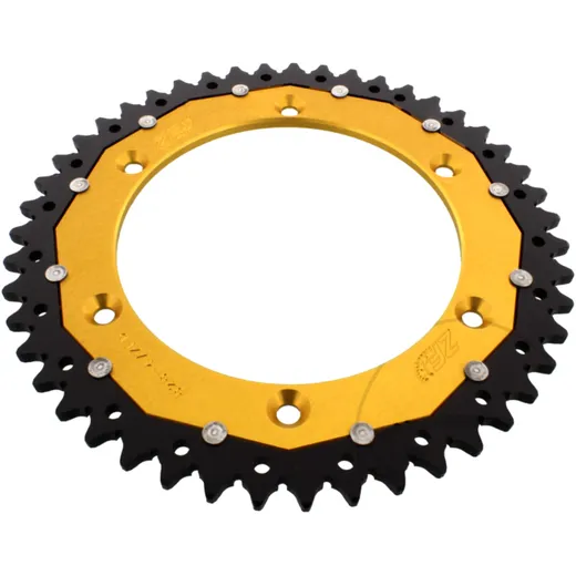 Kettenrad Dual 46Z Teilung 520 gold ZF Innendurchmesser 125 Lochkreis 150 passend für: Husqvarna FE, FC, TE