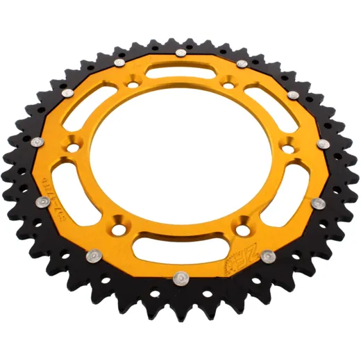 Kettenrad Dual 47Z Teilung 520 gold ZF Innendurchmesser 125 Lochkreis 150 passend für: Husqvarna FE, FC, TE