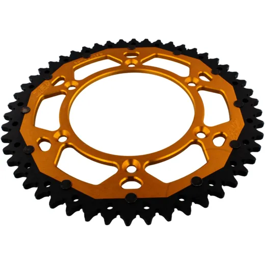 Kettenrad Dual 50Z Teilung 520 gold ZF Innendurchmesser 125 Lochkreis 150 passend für: Husqvarna FE, FC, TE