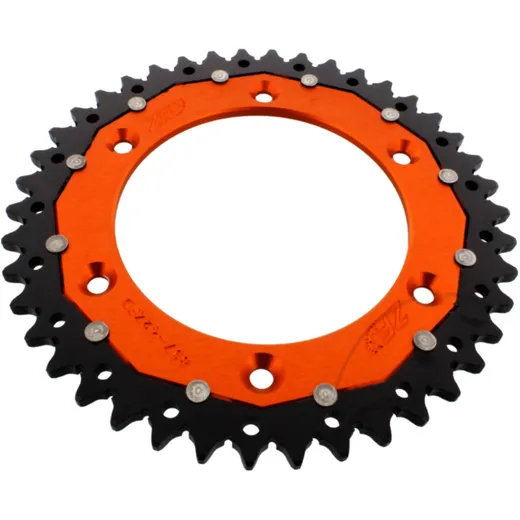Kettenrad Dual 42Z Teilung 520 orange ZF Alternative: 7582531 passend für: Husqvarna FE, FC, TE