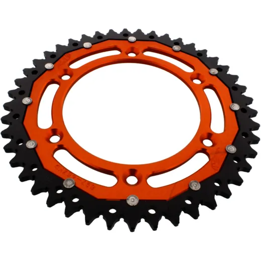 Kettenrad Dual 45Z Teilung 520 orange ZF Alternative: 7582532 passend für: Husqvarna FE, FC, TE