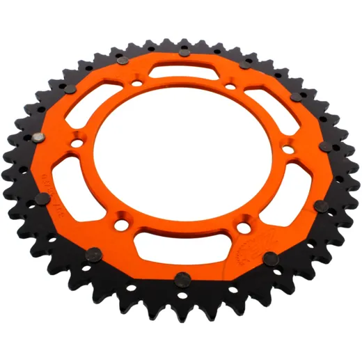 Kettenrad Dual 48Z Teilung 520 orange ZF Alternative: 7582535 passend für: Husqvarna FE, FC, TE