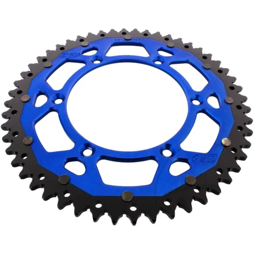 Kettenrad Dual 52Z Teilung 520 blau ZF Innendurchmesser 130 Lochkreis 150 passend für: Fantic XEF, XX, XXF
