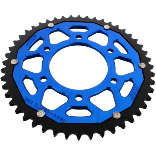 Kettenrad Dual 48Z Teilung 428 blau ZF für Motorräder