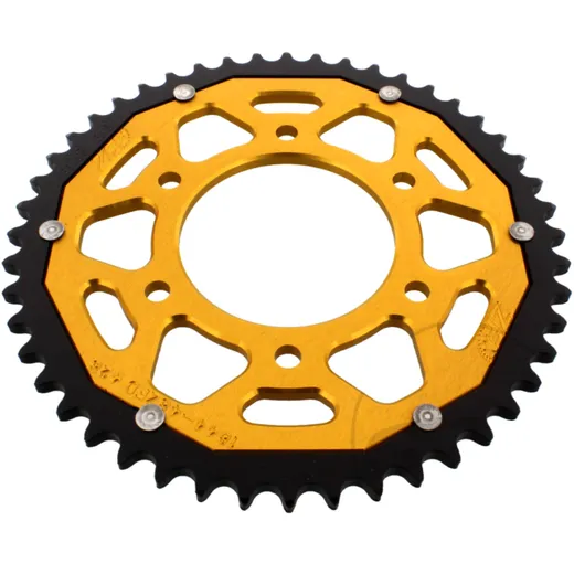 Dual Kettenrad 48Z 428 Teilung gold für ZF