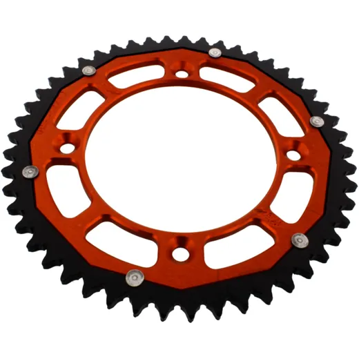 Kettenrad Dual 49Z Teilung 428 orange ZF Innendurchmesser 110 Lochkreis 132 passend für: KTM SX