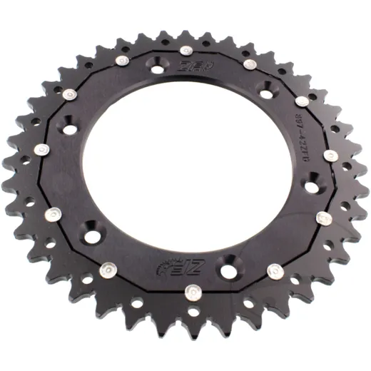 Kettenrad Dual 42Z Teilung 520 schwarz ZF Innendurchmesser 125 Lochkreis 150 passend für: Husqvarna FE, FC, TE