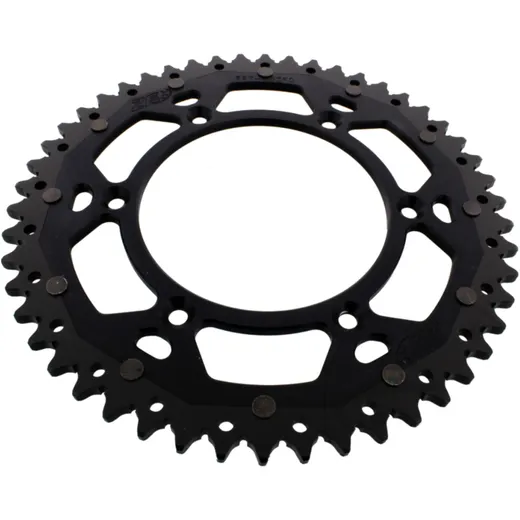 Rear sprocket dual 50 tooth pitch 520 black ZF inner diameter 125 bolt spacing 150 for: Husqvarna FE, FC, TE