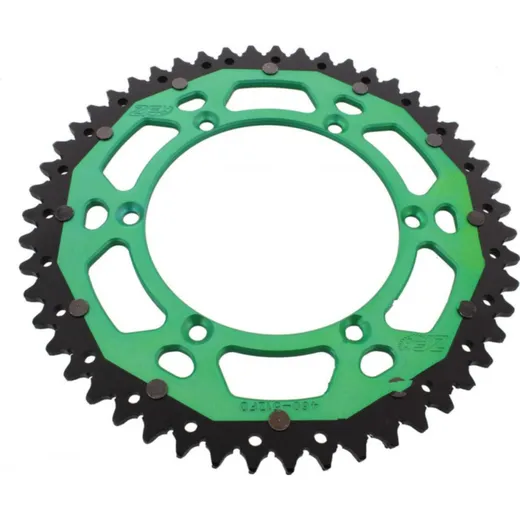Rear sprocket dual 51 tooth pitch 520 green