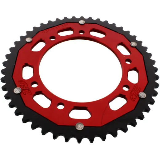 Kettenrad Dual 48Z Teilung 420 rot ZF Innendurchmesser 105 Lochkreis 125 passend für: Derbi Senda