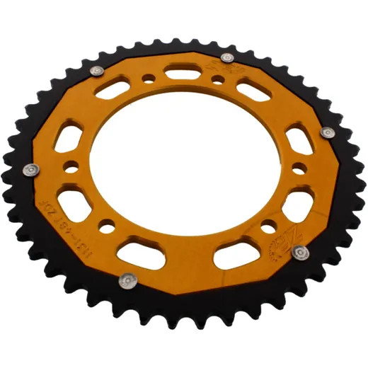 Kettenrad Dual 48Z Teilung 420 gold ZF Innendurchmesser 105 Lochkreis 125 passend für: Derbi Senda