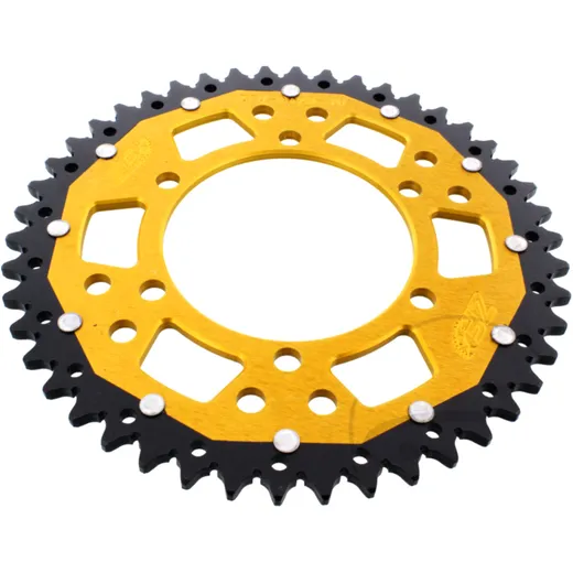 Kettenrad Dual 46Z Teilung 520 gold ZF Innendurchmesser 106 Lochkreis 125 passend für: Triumph Bonneville, Daytona, Street Scrambler