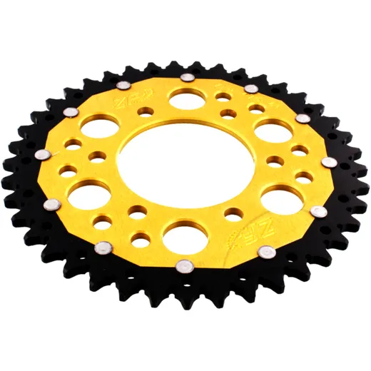 Rear sprocket dual 41 tooth pitch 520 gold ZF alternative: 7582734 for: Kawasaki Z, ZX - 6R, KLE