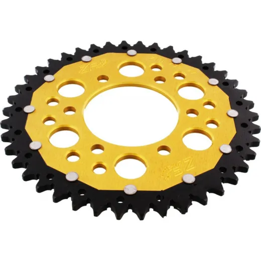 Rear sprocket dua 42 tooth pitch 520 gold ZFD47842GLD