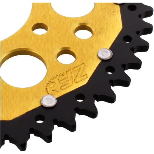 Rear sprocket dual 47 tooth pitch 520 gold ZF inner diameter 08