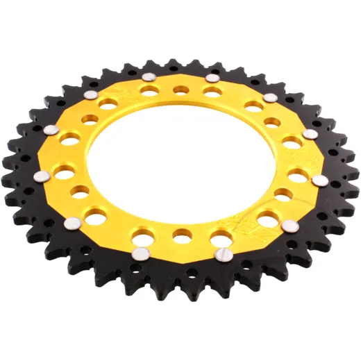 Kettenrad Dual 40Z Teilung 520 gold ZF Innendurchmesser 110 Lochkreis 130 passend für: Kawasaki Ninja, GPZ, Z