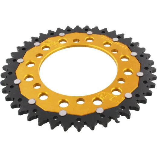 Rear sprocket dua 42 tooth pitch 520 gold ZFD48642GLD