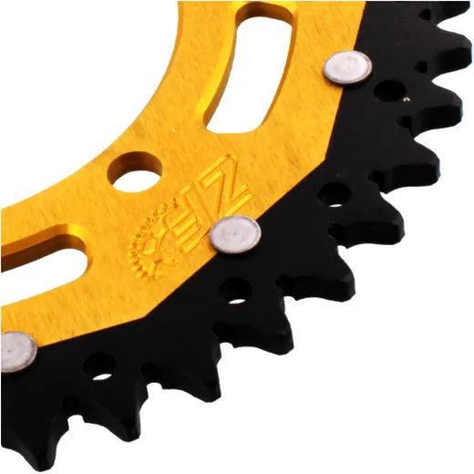 Rear sprocket dual 44 tooth pitch 520 gold ZF inner diameter 11