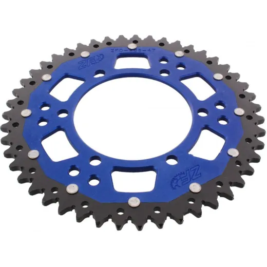 Rear sprocket dual 47 tooth pitch 520 blue
