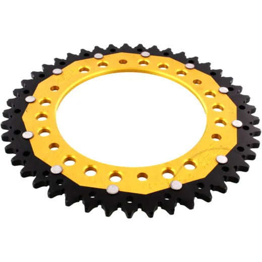 Rear sprocket dua 45 tooth pitch 520 gold ZFD545GLD