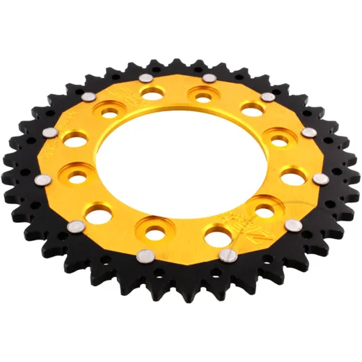 Kettenrad Dual 40Z Teilung 520 gold ZF Innendurchmesser 100 Lochkreis 124 passend für: Ducati Monster, Supersport, S