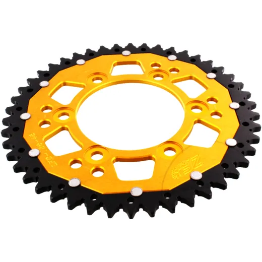 Kettenrad Dual 46Z Teilung 520 gold ZF Innendurchmesser 100 Lochkreis 124 passend für: Ducati Monster, Supersport, S