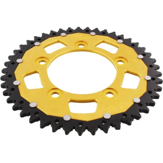 Rear sprocket dua 45 tooth pitch 520 gold ZFD74645GLD