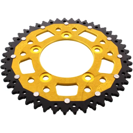 Rear sprocket dual 47 tooth pitch 520 gold ZFD74647GLD