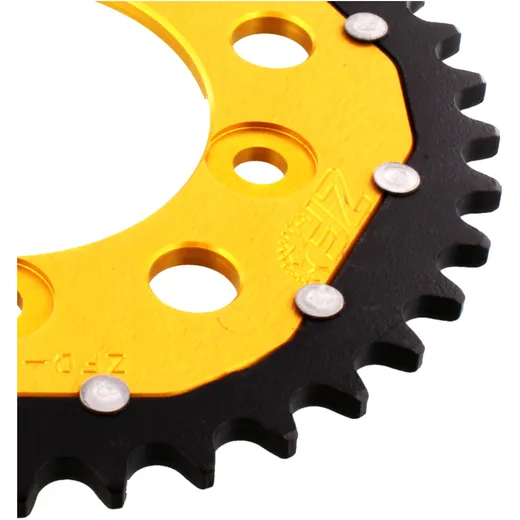 REAR SPROCKET DUAL 39 TOOTH PITCH 520 GOLD for Motorcycles_0