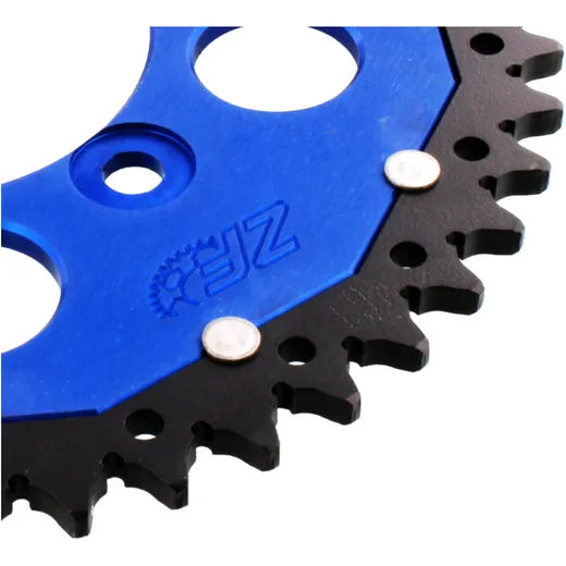 ZF Dual Kettenrad 46Z 520, blau, Innendurchmesser 87 mm, Lochkr