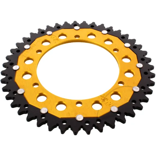 Rear sprocket dual 43 tooth pitch 520 gold ZFD84643GLD