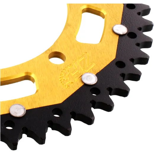 Dual Rear Sprocket 46 Tooth 520 Gold for Motorcycles_0