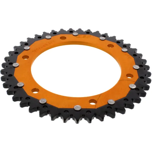 Rear sprocket dual 43 tooth pitch 525 gold ZFD130743GLD