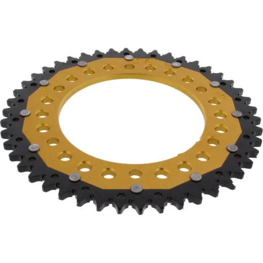 Rear sprocket dual 46 tooth pitch 525 gold ZFD130746GLD