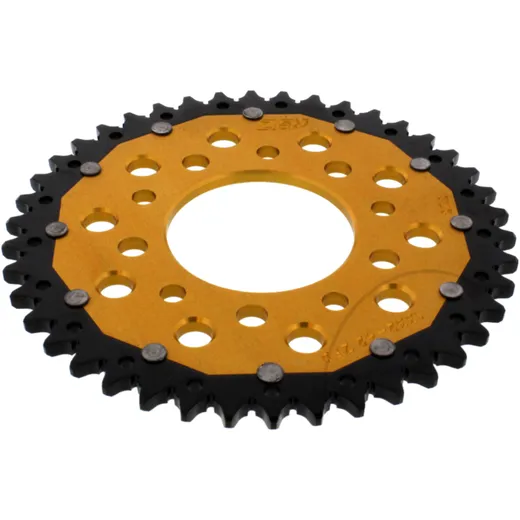 Kettenrad Dual 42Z Teilung 525 gold ZF Innendurchmesser 080 Lochkreis 110 passend für: Honda CB, VT, XRV