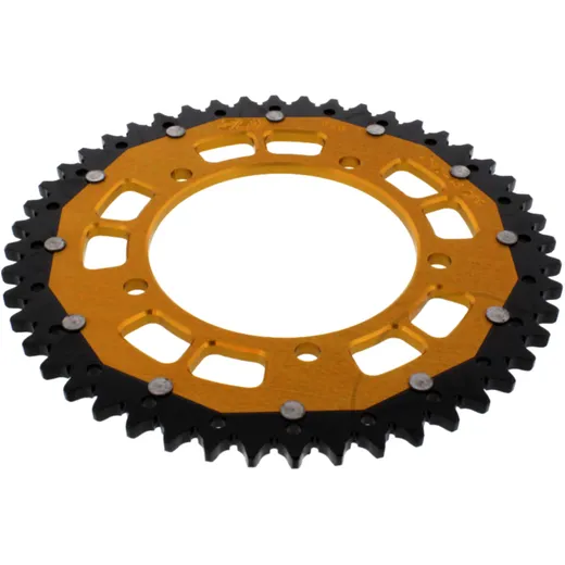 Kettenrad Dual 48Z Teilung 525 gold ZF Innendurchmesser 120 Lochkreis 140 passend für: Triumph Bonneville, Thruxton, Scrambler