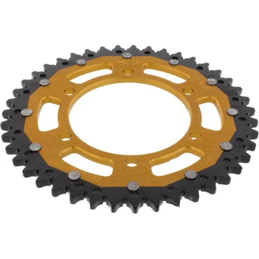 Rear sprocket dual 43 tooth pitch 525 gold ZFD201443GLD