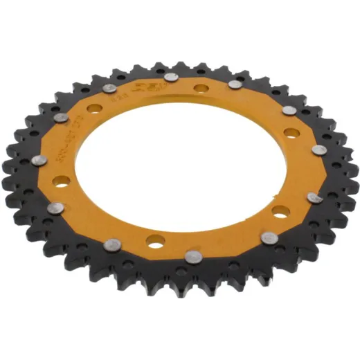 Rear sprocket dual 42 tooth pitch 525 gold ZFD30042GLD