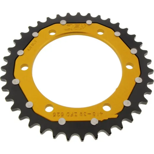Rear sprocket dual 39 tooth pitch 525 gold ZFD49839GLD