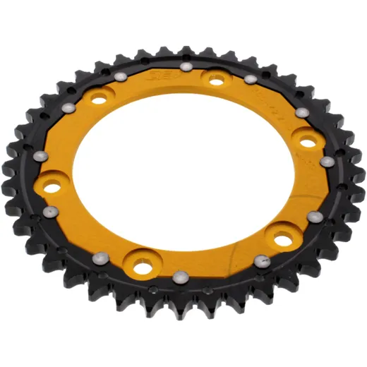 Kettenrad Dual 42Z Teilung 530 gold ZF Innendurchmesser 134 Lochkreis 160 passend für: Honda CBR, VTR